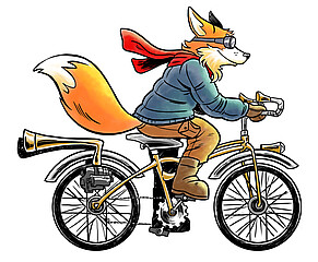 Cycling Fox